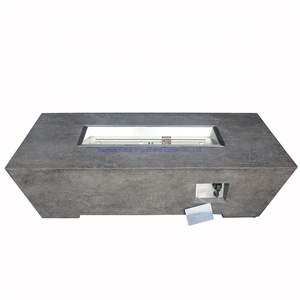 In magazzino e pronto per la spedizione low MOQ concrete firepit propano 52 ''rettangolo fire pit gas outdoor Fire <span class=keywords><strong>stufa</strong></span> - Product Image 5