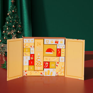 Set Scatola Calendario dell'Avvento da Tavolo per Conto alla Rovescia Natalizio da 12/24 Giorni con <span class=keywords><strong>Stampa</strong></span> Originale per Gioielli in Cartone Assortito - Product Image 2