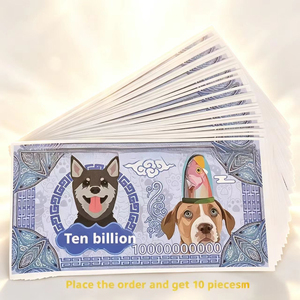 Denaro per l'Inferno dei Morti Animali Domestici, Carta Colorata per Bruciare, per Cani e Gatti, 10 Fogli - Product Image 3