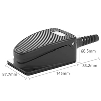 Interrupteurs médicaux KACON HRF-MD5 noirs en aluminium IP67 10A 1NO+1NC