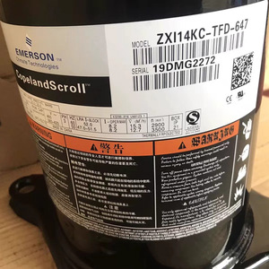Compresseur de climatisation Copeland Scroll ZXI14KC TFD 647 avec protection thermique pour le refroidissement et le chauffage - Product Image 1