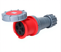 Prise d'extension électrique industrielle HFE IP67 125A 380V 3P+E en plastique, connecteur mâle