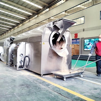 Machine de friture et de cuisson entièrement automatique pour huile de sésame, cacahuètes, céréales mélangées à cinq grains, produits laitiers, utilisation en usine, qualité alimentaire 304