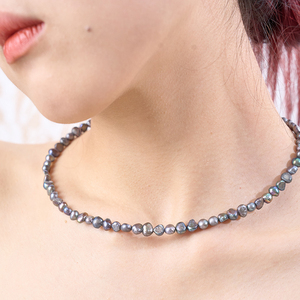 Thiết kế thủ công sang trọng Thiết kế tự nhiên chất lượng cao Trang sức nữ Vòng cổ ngọc trai đen - Product Image 1