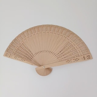 Éventail en bois de 23 cm de bonne qualité avec logo gravé personnalisé, idéal pour les anniversaires, les fêtes de bébé, la décoration, les cadeaux en gros pour les invités