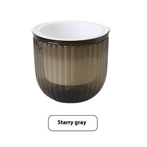 Panier suspendu en résine transparente de grand diamètre Pot de fleurs auto-amorçant hydroponique paresseux Ins vent résistant aux chutes - Product Image 5