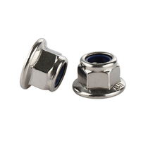 M10 Acier Classe 4.8 8.8 10.9 12.9 Nickel Chrome Cadmium Plaqué Nylon Insert Hexagone Bride Dentelée Contre-écrou DIN6926