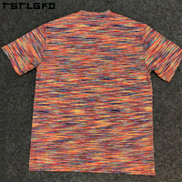 Camisetas Deportivas Casuales de Manga Corta para Hombre, Tejidas, Ligeras, Transpirables, de Secado Rápido, Coloridas, de Poliéster y Elastano