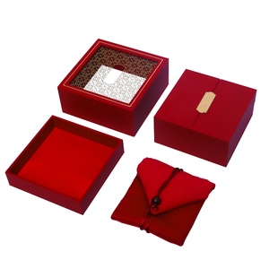 Modern Style <b>Book</b> Shape Chinese Wooden Jewelry Packaging <b>Boxes</b> Vintage Solid Wooden Jewelry Organizer with Pouch Cloth - Product Image 4