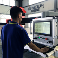 Machine de découpe à pont 5 axes GQ-3220CM, découpeuse de pierre CNC à servomoteur pour une haute productivité, pierre frittée, marbre, quartz, granit