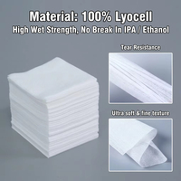 WIPESTAR Toallitas Industriales Sin Pelusa de Malla No Tejida 100% Lyocell M-3, Paños de Limpieza Desechables para Semiconductores