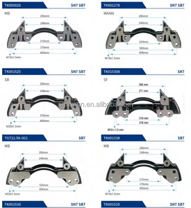 OEM GAUCHE: SN6570 RCR DROITE: SN6580RC Angle: 5 degrés Capteur AUCUN Étrier de frein de camion SN6 pour camions européens - Product Image 4