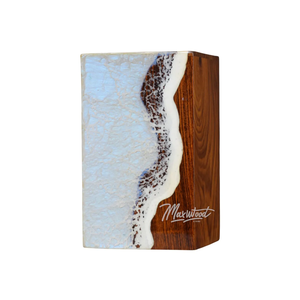 Mejores Ofertas: Urna Funeraria con Superficie Pulida de Madera y Resina Epoxi, Estilo Moderno, Urna Funeraria en Venta - Product Image 1