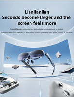 Le plus chaud Rokid Max AR Matériel 120Hz Taux de rafraîchissement 3D 4K Movile Film AR/VR Smart Augmengted Reality AR Lunettes