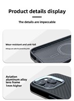 Étui magnétique de luxe pour 15 Pro Max et 14 Pro, coque de protection ultra-fine avec anneau magnétique