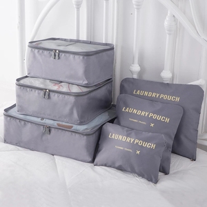 6 PCS Set Sacchetto di Immagazzinaggio per I Vestiti Da Viaggio Tidy Organizzatore Armadio <span class=keywords><strong>Valigia</strong></span> Sacchetto di Viaggio Del Sacchetto Dell'organizzatore Della Cassa Del Sacchetto Scarpe di Imballaggio Cubo borsa - Product Image 2