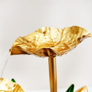 Wrought Iron Home Office & Living <b>Room</b> Decor Soft Desktop Water Ornaments with <b>Running</b> Water Silk Screen Print Metal Home Gifts - Product Image 4