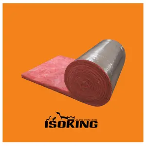 ISOKING Isolasi Kaca Wol Serat Kaca Tebal 25Mm Pink