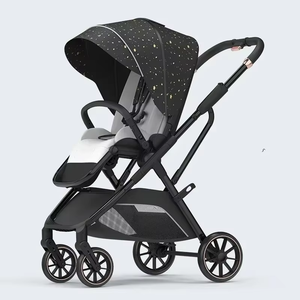 Poussette de voyage multifonctionnelle Poussette pliable portable pour bébé 4 en 1 Siège auto Berceau Chariot de voyage - Product Image 5
