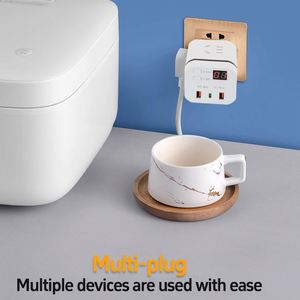 <span class=keywords><strong>Cube</strong></span> Minuterie Convertisseur de <span class=keywords><strong>prise</strong></span> USB Mise hors tension automatique Interrupteur de réservation Bande de saisie Plug in Terminal Block - Product Image 5
