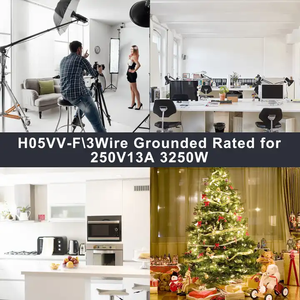 13A C14 1.0MM2 H05VV-F 250V เป็น C13 Y สาขาแยกสายไฟสำหรับจอคอมพิวเตอร์เปลี่ยนสายไฟทีวี - Product Image 6