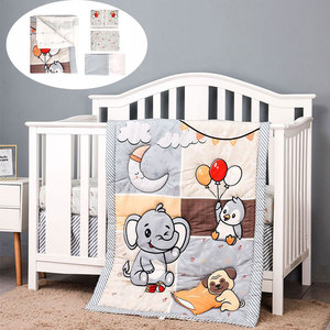 Nhà Máy Bán Buôn Mềm Mại Thoáng Khí 3Pcs Bé Tấm Ga Giường Giường Cũi Bộ Đồ Giường Đặt Cho Trẻ Em 3 Mảnh Được Trang Bị Giường Cũi Tấm & Bụi Ruffle & Comforter - Product Image 2