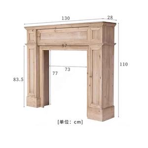 Vente de gros Meubles anciens Manteau de cheminée en bois décoratif classique de style français Manteau de cheminée en bois blanc <span class=keywords><strong>antique</strong></span> - Product Image 6