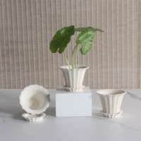 Vases de table modernes pour la maison et le jardin, pots de fleurs en céramique rétro de luxe, pots de plantes succulentes classiques vintage avec drainage