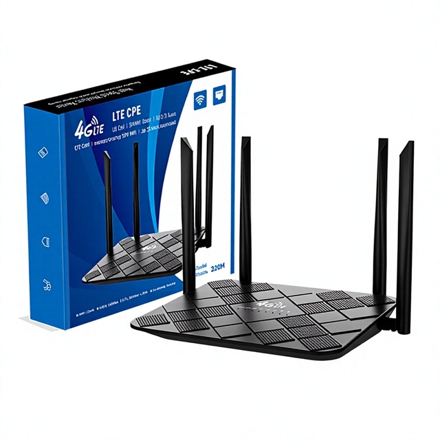 China 4G Router with SIM Card Portable Wi-Fi 6 Wireless Home and Office Use Built-in Firewall