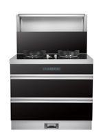 Cuisinière avec four, haute qualité, nouveaux styles, en acier inoxydable, cuisinière à gaz de cuisine avec hotte et four