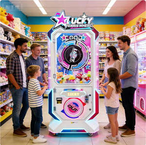 Promotion NAUGHTY DOG LPJ-MTL2 Machine de griffes d'arcade 'Grande Roue Porte-Bonheur' (Verre Trempé et Métal) pour Parcs d'Attractions du Guangdong, Vente en Gros - Product Image 1