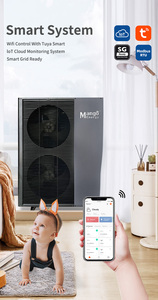 High <b>Efficient</b> 9-44kW Split R32 Heatpump EVI Air Source Heat Pump Water <b>Heater</b> French R32 Dc Split Heat Pump - Product Image 2