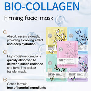 Masque facial en feuille OEM à la vitamine C et au collagène, hydratant, apaisant, anti-acné, nettoyant en profondeur - Product Image 4