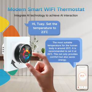 <span class=keywords><strong>Termostato</strong></span> Inteligente Tuya de Fábrica con Diseño de Perilla para Caldera de Gas, Controlador de Temperatura, Compatible con Alice y <span class=keywords><strong>Google</strong></span> Home - Product Image 5