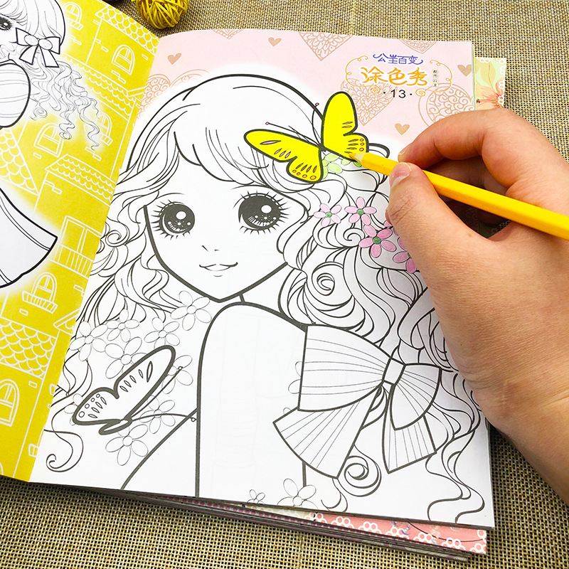 Food & fruit coloring book