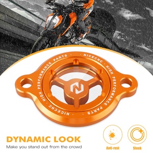 NiceCNC couvercle de filtre à huile moteur Transparent pour KTM <span class=keywords><strong>DUKE</strong></span> <span class=keywords><strong>125</strong></span>/200/250/390 2016-2022 <span class=keywords><strong>2023</strong></span> - Product Image 3