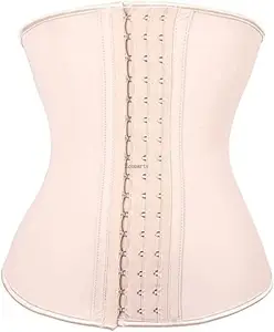 Fajas Colombianas Shapers 3 Hook Latex Waist Trainer Private Label 9 corsetto sottoseno disossato in acciaio Logo personalizzato.