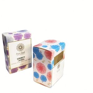 Recyclable <b>Art</b> Paper Soap Packaging Box Customized Perfume Personal Care <b>Folders</b> Matt Lamination UV Coating Embossing Printing - Product Image 2