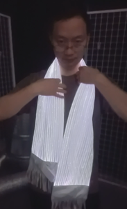 تصميم جديد بقيادة الألياف البصرية النسيج وشاح ألمع في الليل سبعة ألوان متغيرة مجموعة متنوعة من مضيئة - Product Image 4