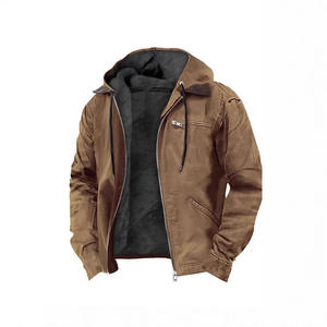 Nuova Giacca Bomber da Uomo 2026 Stile Europeo e Americano, Streetwear Casual Retrò con Cappuccio e Cerniera, Versatile e di Tendenza per Giovani - Product Image 2