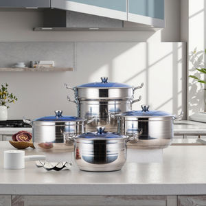 Sıcak satış prim mutfak pişirme seti üst seçim şefler paslanmaz çelik kapak mutfak buharlı tencere ve tencere - Product Image 1