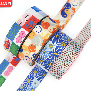 Sangle <span class=keywords><strong>en</strong></span> polyester à motif personnalisé Sangle imprimée colorée <span class=keywords><strong>de</strong></span> 38mm <span class=keywords><strong>de</strong></span> large pour sangles <span class=keywords><strong>de</strong></span> sac Décoration <span class=keywords><strong>de</strong></span> vêtements <span class=keywords><strong>Collier</strong></span> <span class=keywords><strong>de</strong></span> chien - Product Image 1