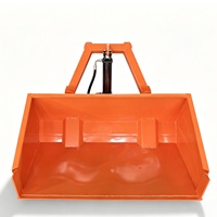 Bac de transport robuste en acier pour tracteur, benne hydraulique à 3 points, pour tracteur compact, attelage Cat 1