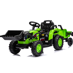 <span class=keywords><strong>Tractor</strong></span> Eléctrico para Niños 2026, con Tracción en las 6 Ruedas, Cargador Frontal y Remolque, Motor Dual, Música y Luces, Edades 3-7 - Product Image 1