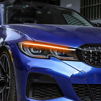 Ensemble de phares LED KGKB pour BMW Série 3 G20 320i 325i 2019-2022, projecteur laser, style Spoon, démarrage dynamique, Plug & Play