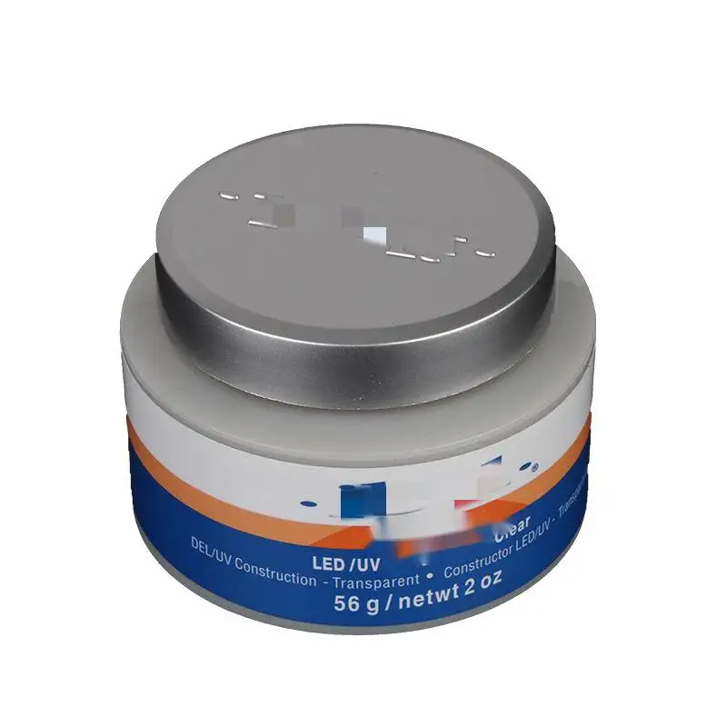 Gel d'extension multifonctionnel de construction sans combustion uv 3 couleurs 56g gel de trempage pour la construction