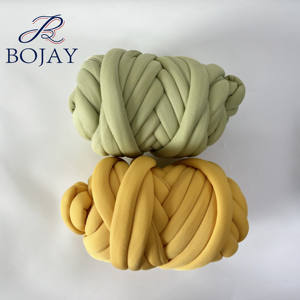 Bojay 500g topu 2cm süper tıknaz örgü tüp makine yıkanabilir çizgili iplik el örgü için - Product Image 6