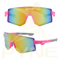 Lunettes de soleil de sport personnalisées avec logo pour hommes et femmes, protection UV400, lunettes de randonnée en plein air, lunettes de soleil anti-vent