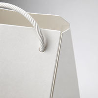 Boîte d'emballage pour bouquet de fleurs blanches avec poignée, boîte cadeau en papier mat pour fleuristes, événements de mariage