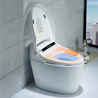 Norme européenne Cuvette de toilette intelligente automatique en céramique à double chasse WC Sanitaire pour salle de bain Cupc certifié pour lavabo